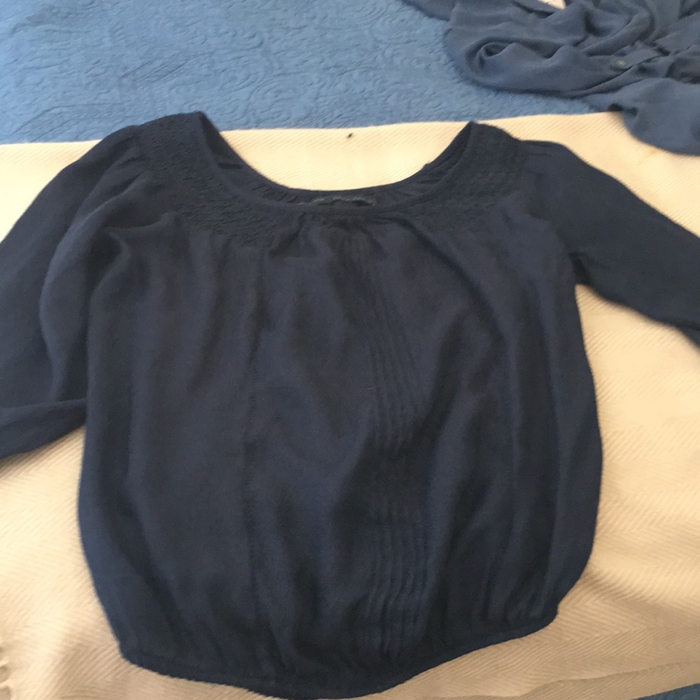 Boat neck, pull over blouse